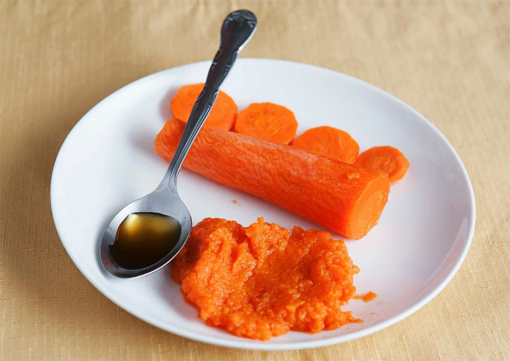 Маска для бровей из моркови